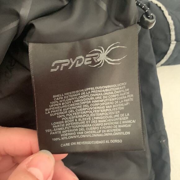 Spyder mens large Entrant gii black jacket ski snow board winter coat reflective - Picture 13 of 16